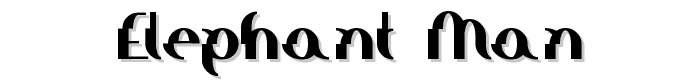 Elephant man font
